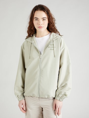 new balance Between-Season Jacket 'Iconic Collegiate' in Green: front