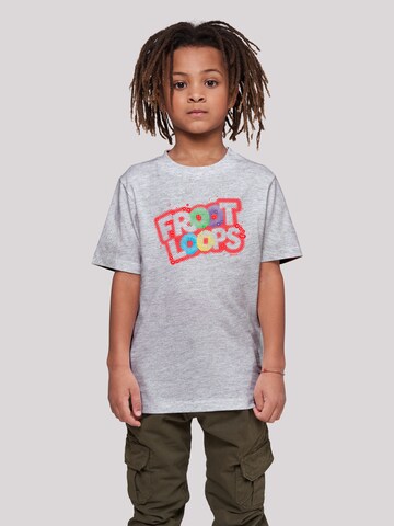 T-Shirt 'Kellogg's Froot Loops Breakfast Cereal Pop Art' F4NT4STIC en gris : devant