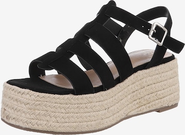 Ital-Design Sandalette in Schwarz: Vorderseite