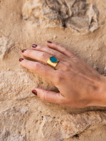 Bague 'Sun' Chic by Lirette en bleu