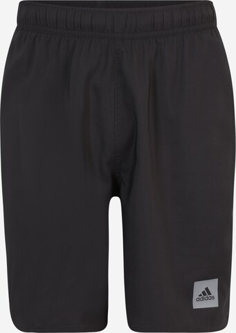 ADIDAS SPORTSWEAR Boardshorts 'Classic- Solid' in Zwart: voorkant