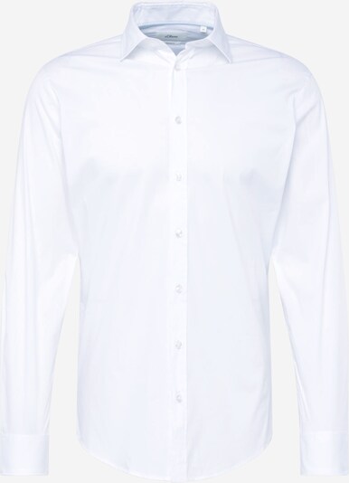 Camicia business s.Oliver BLACK LABEL di colore bianco, Visualizzazione prodotti
