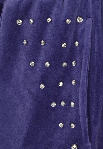 faina - Pierna ancha Pantalón en azul