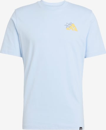 ADIDAS SPORTSWEAR Performance shirt 'Food Grilled Cheese' in Blue: front
