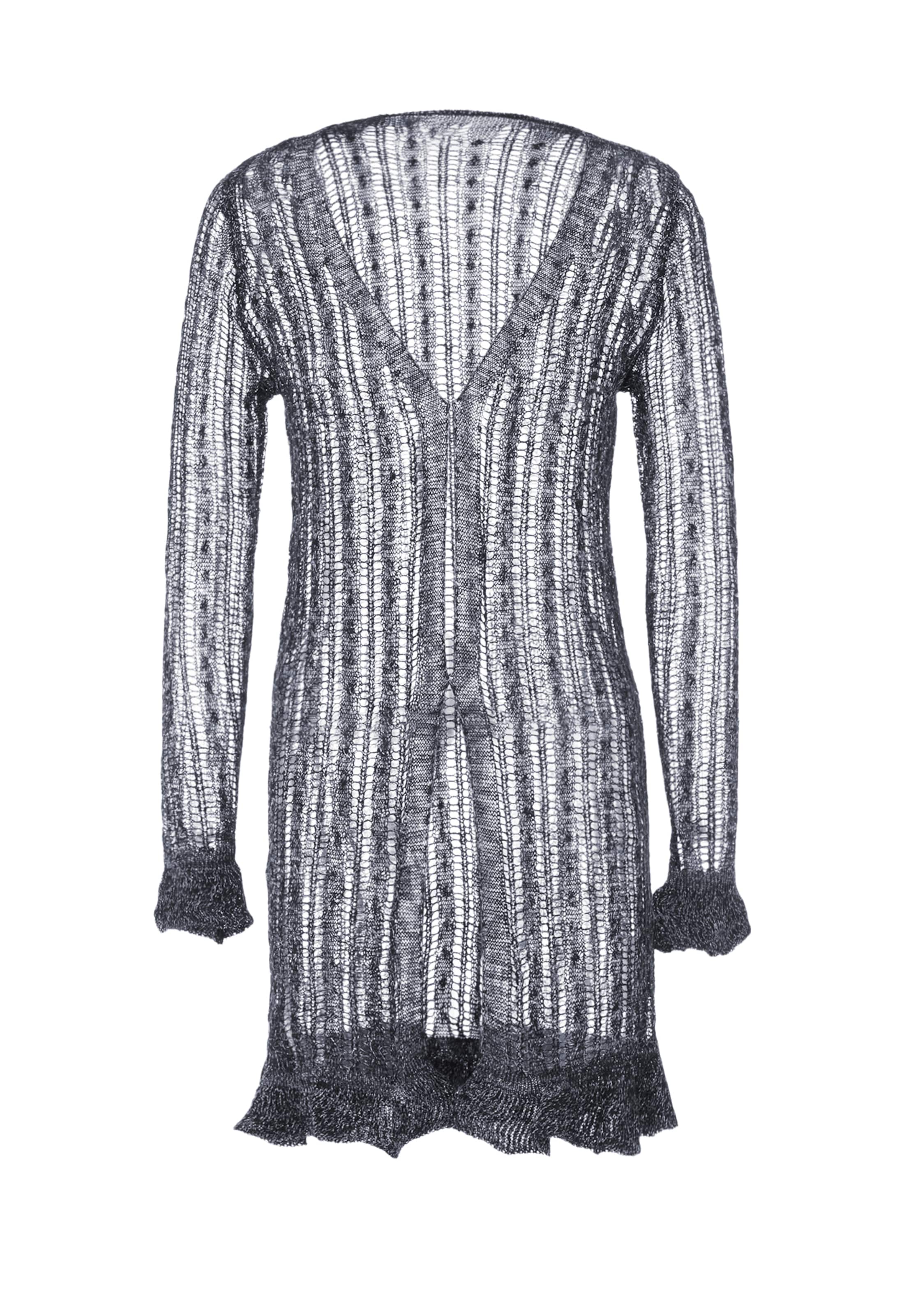 ZITHA Knit cardigan in Black: front