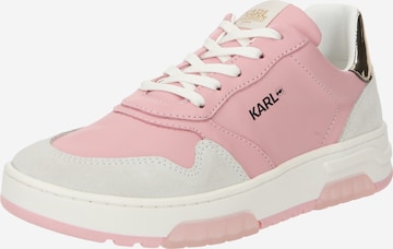 Karl Lagerfeld Sneakers in Roze: voorkant
