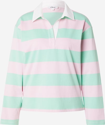 Megztinis be užsegimo iš s.Oliver, spalva – šviesiai žalia / rožių spalva, Prekių apžvalga