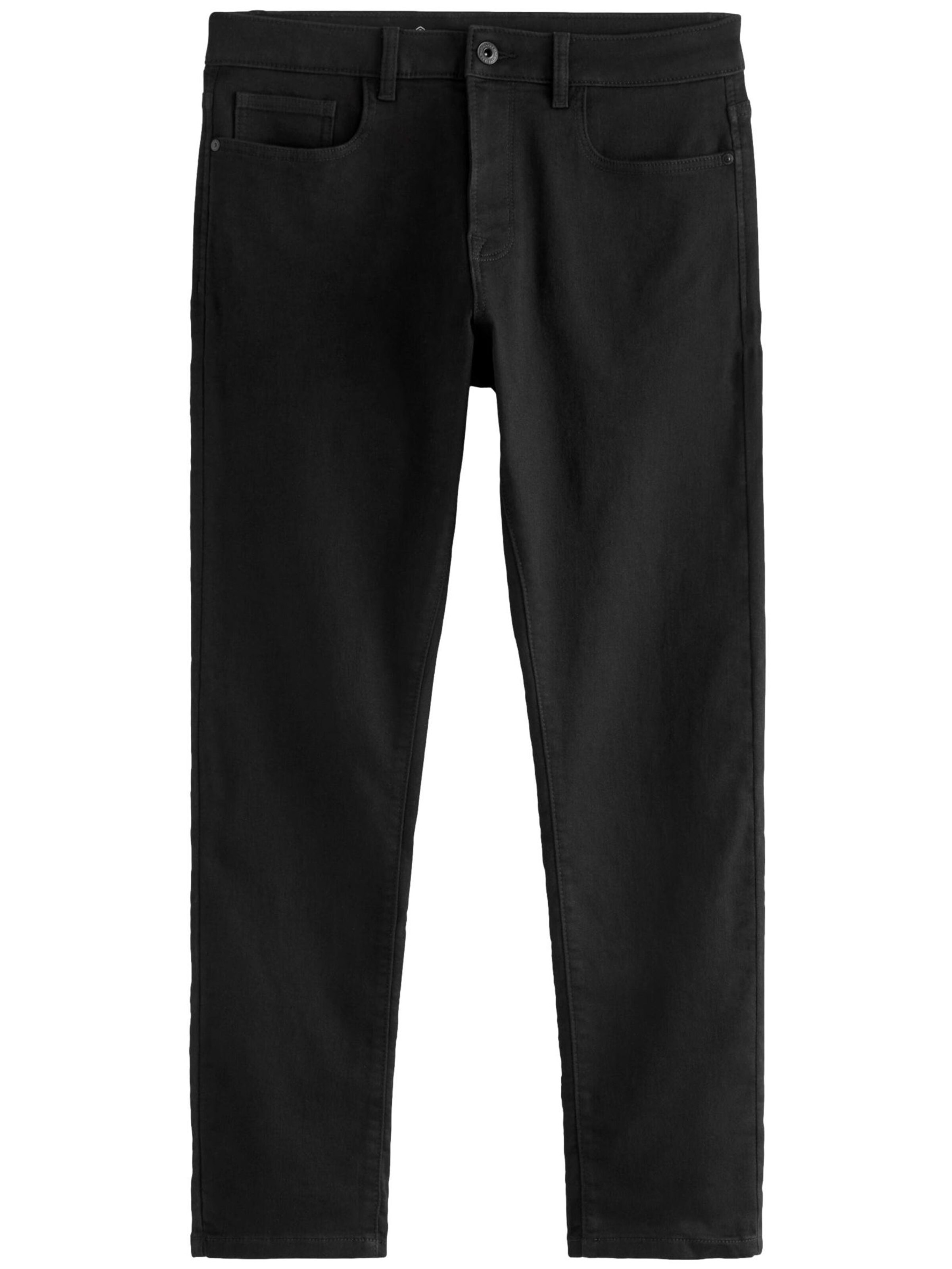 Next Regular Jeans in Black: front