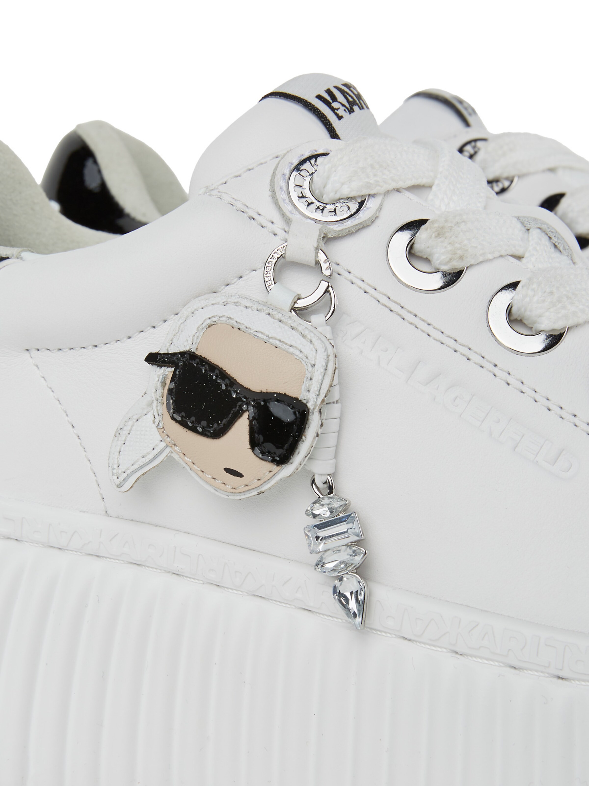balta Karl Lagerfeld Sportbačiai be auliuko 'Ikon'