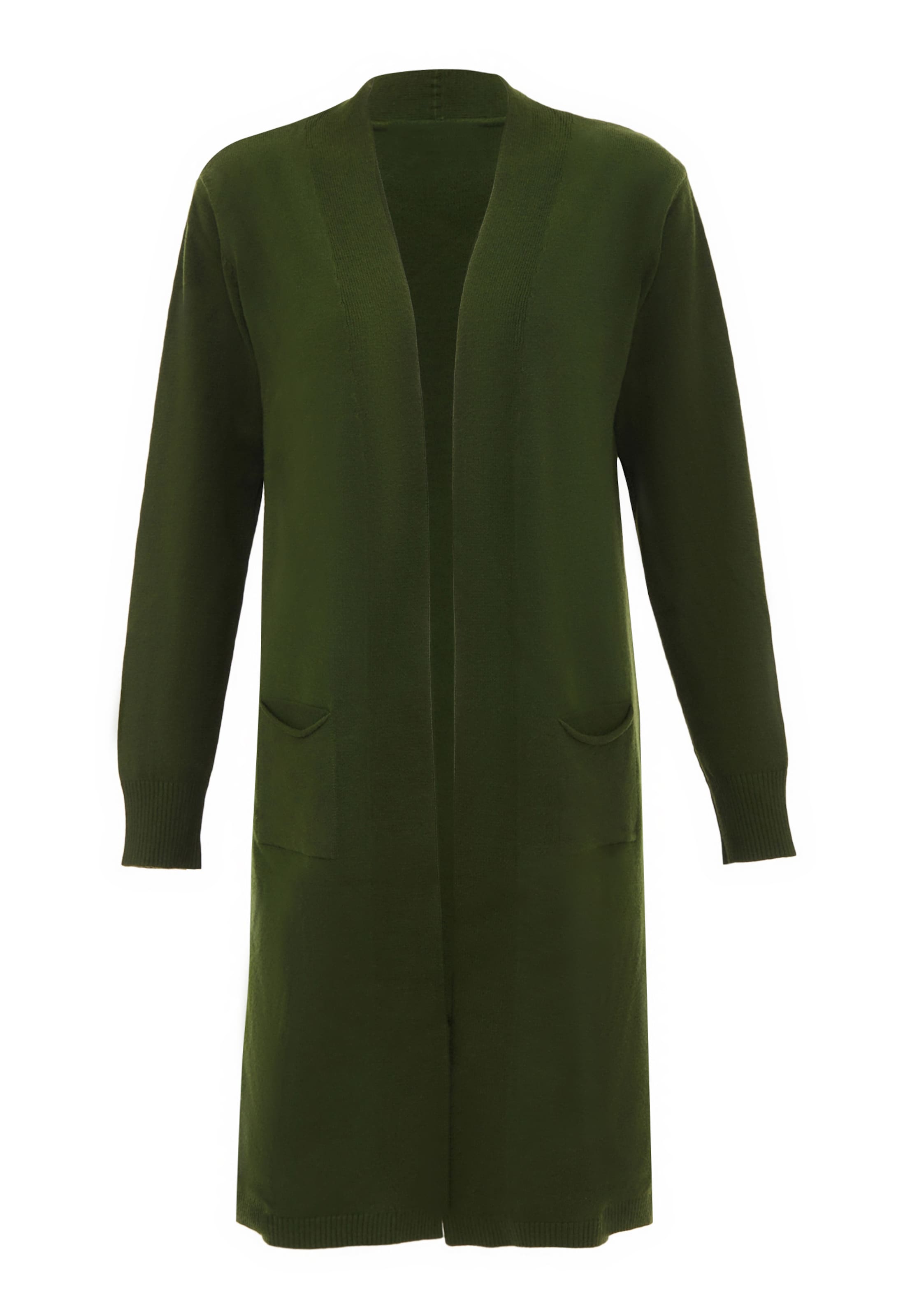 SANIKA - Casaco de malha em verde: frente