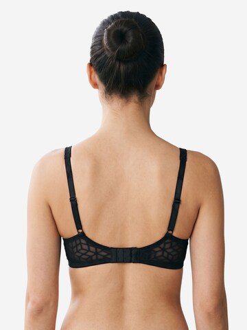 DACAPO T-shirt Bra 'Rhythm' in Black