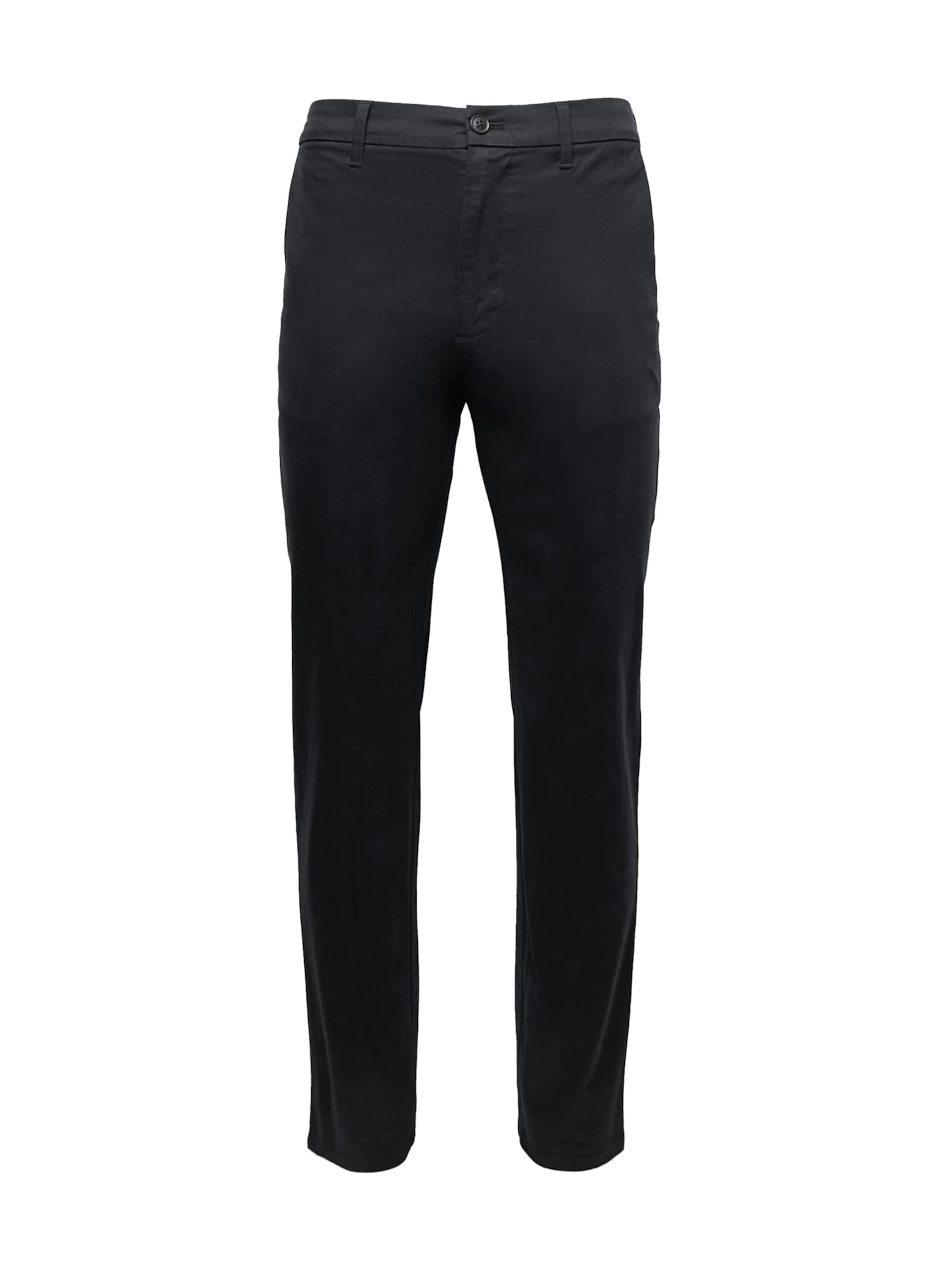 Marks & Spencer Regular Chino trousers in Black: front