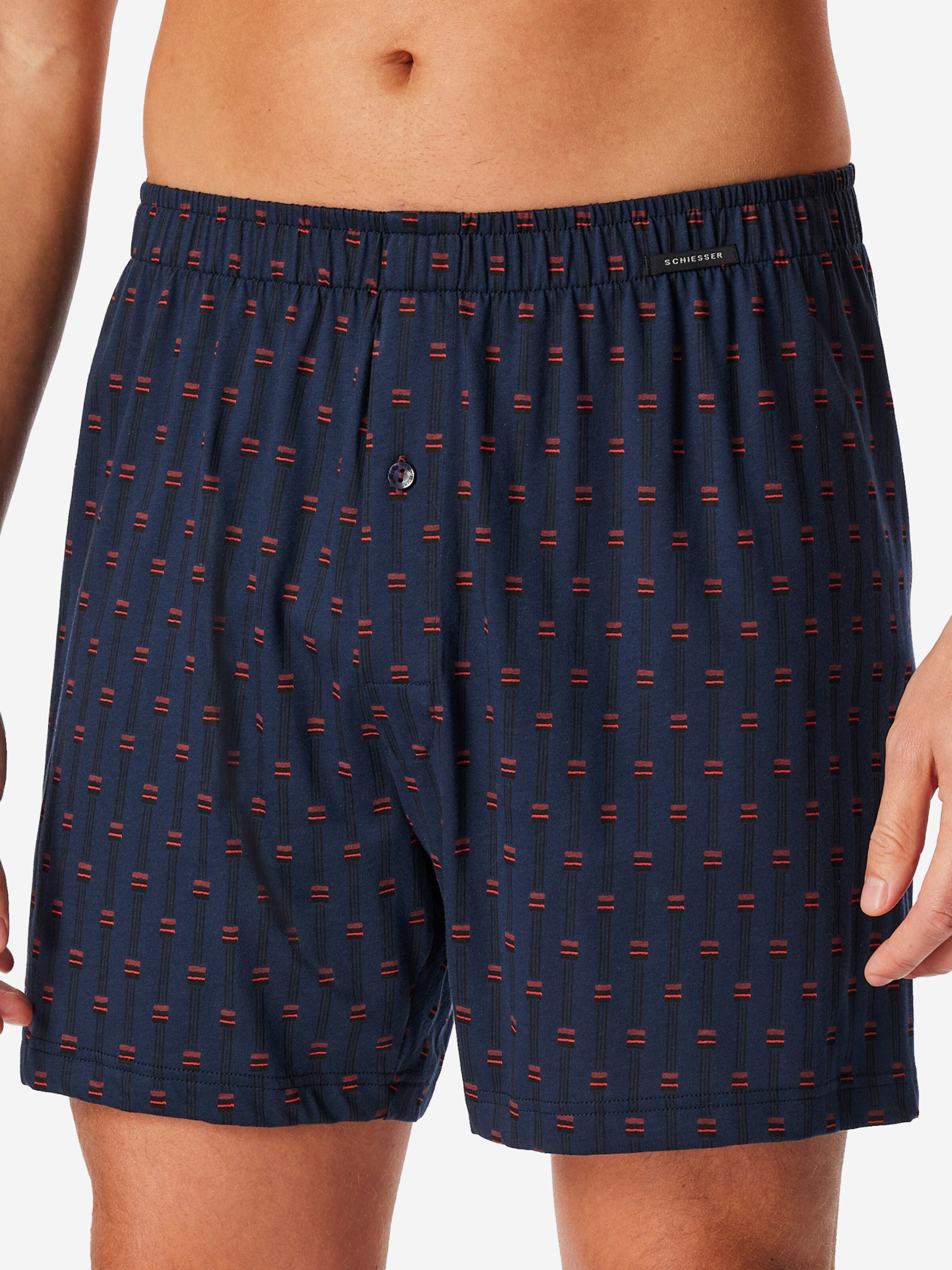 SCHIESSER Boxer shorts ' Basic ' in Blue: front