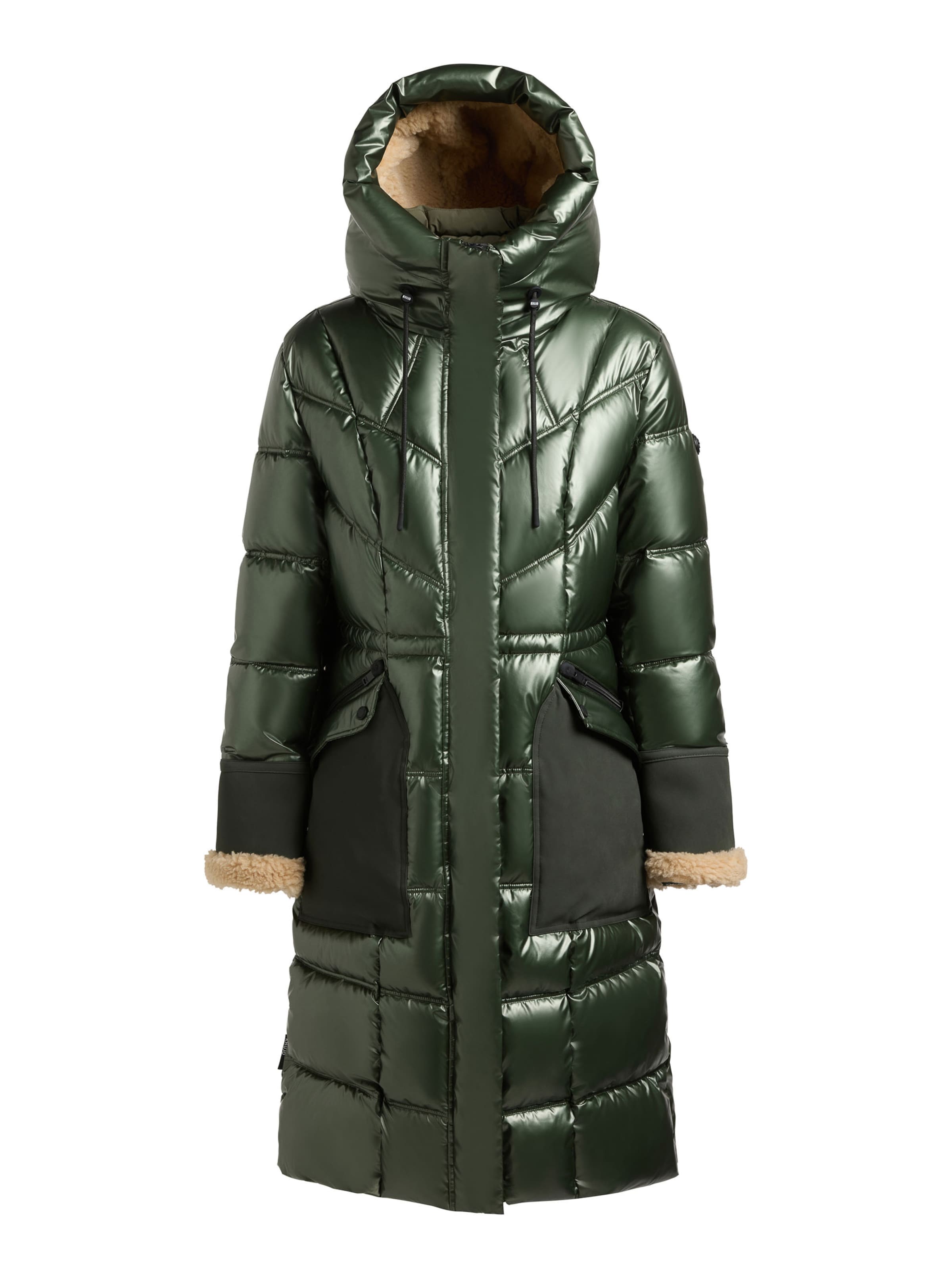 khujo - Abrigo de invierno 'Yitti' en verde: frente
