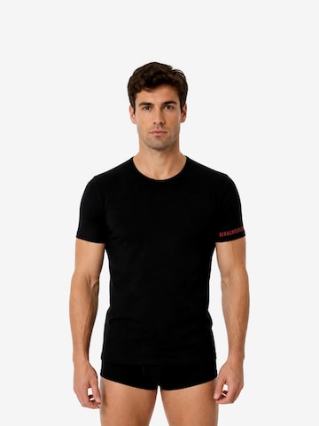 Maglietta intima di BIKKEMBERGS in nero: frontale