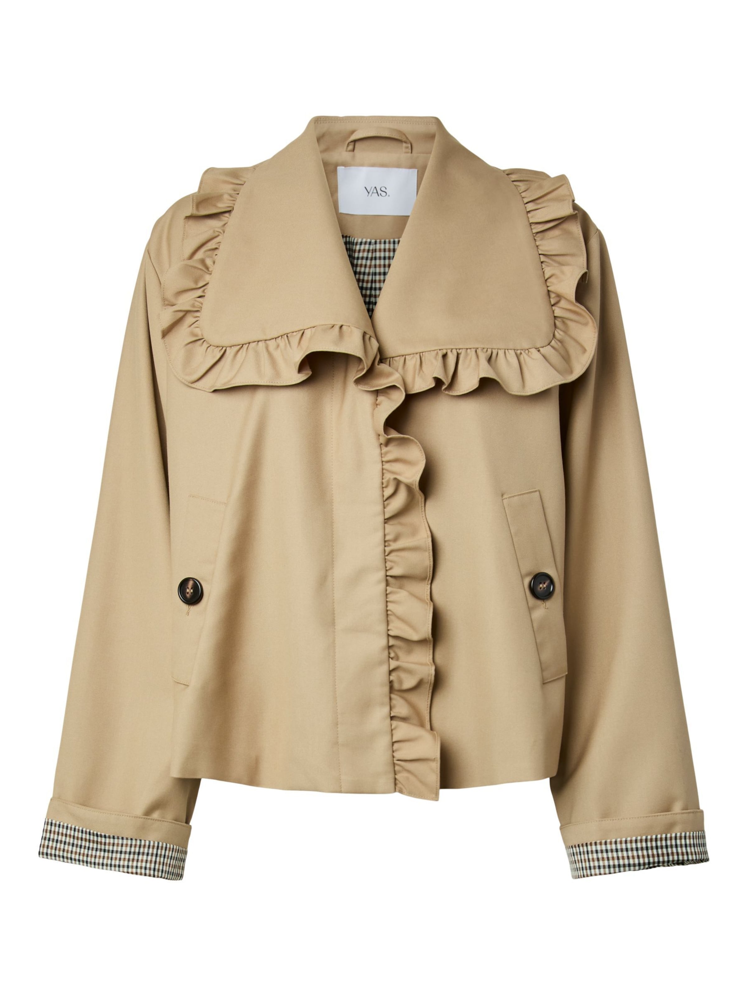 Cappotto di mezza stagione 'YASELSIA' di YAS in beige: frontale