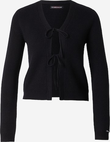GUESS JEANS Strickjacke in Schwarz: Vorderseite