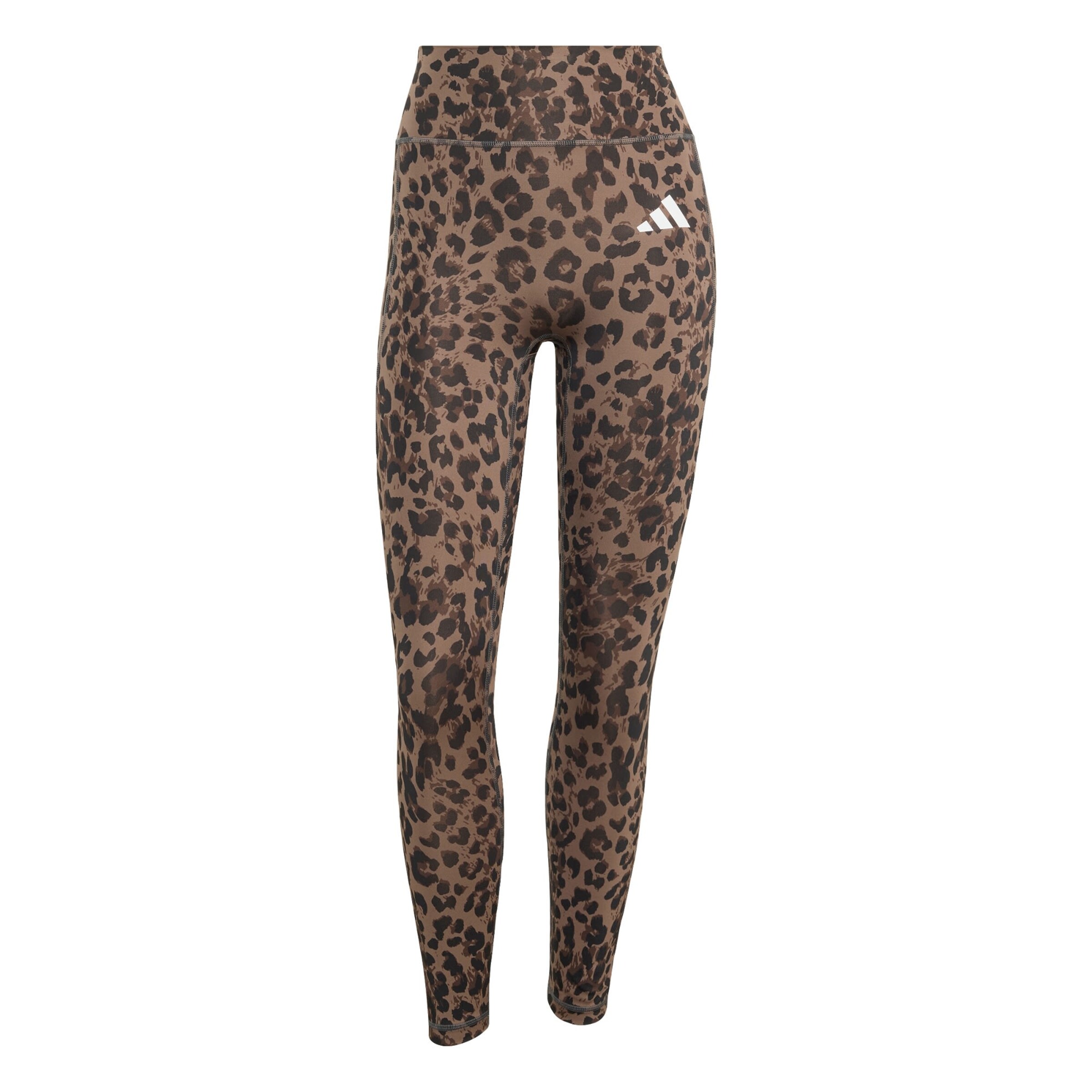 ADIDAS PERFORMANCE Sportbroek 'Optime Essentials' in Bruin: voorkant