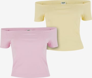 Urban Classics - Camisa em amarelo: frente