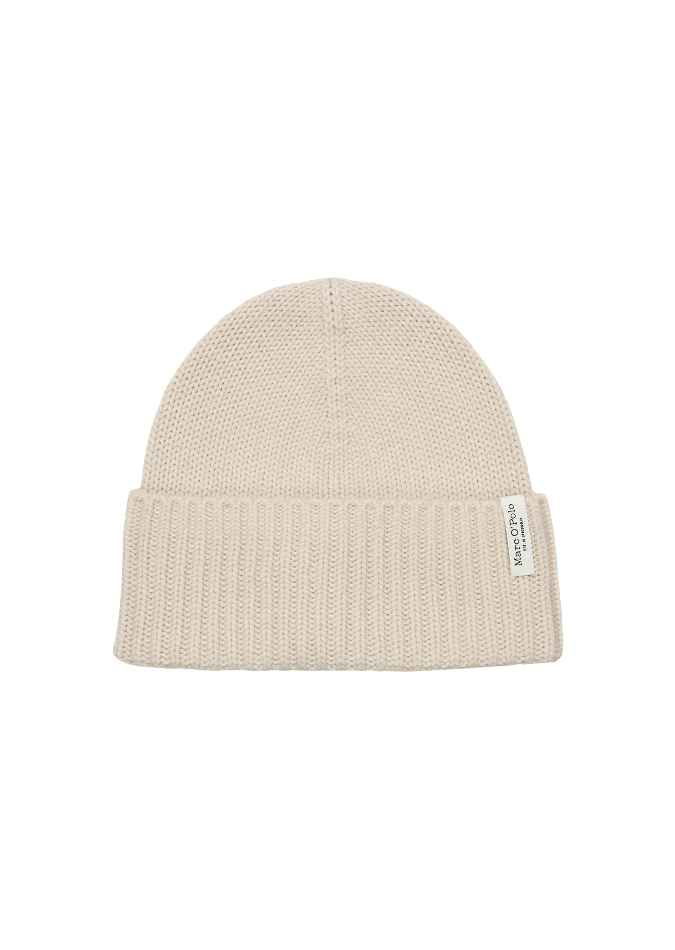 Marc O'Polo Beanie in Beige: front