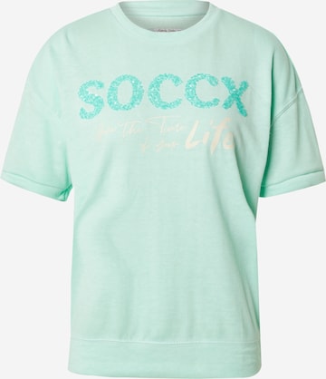 SoccxSweater majica - zelena boja: prednji dio