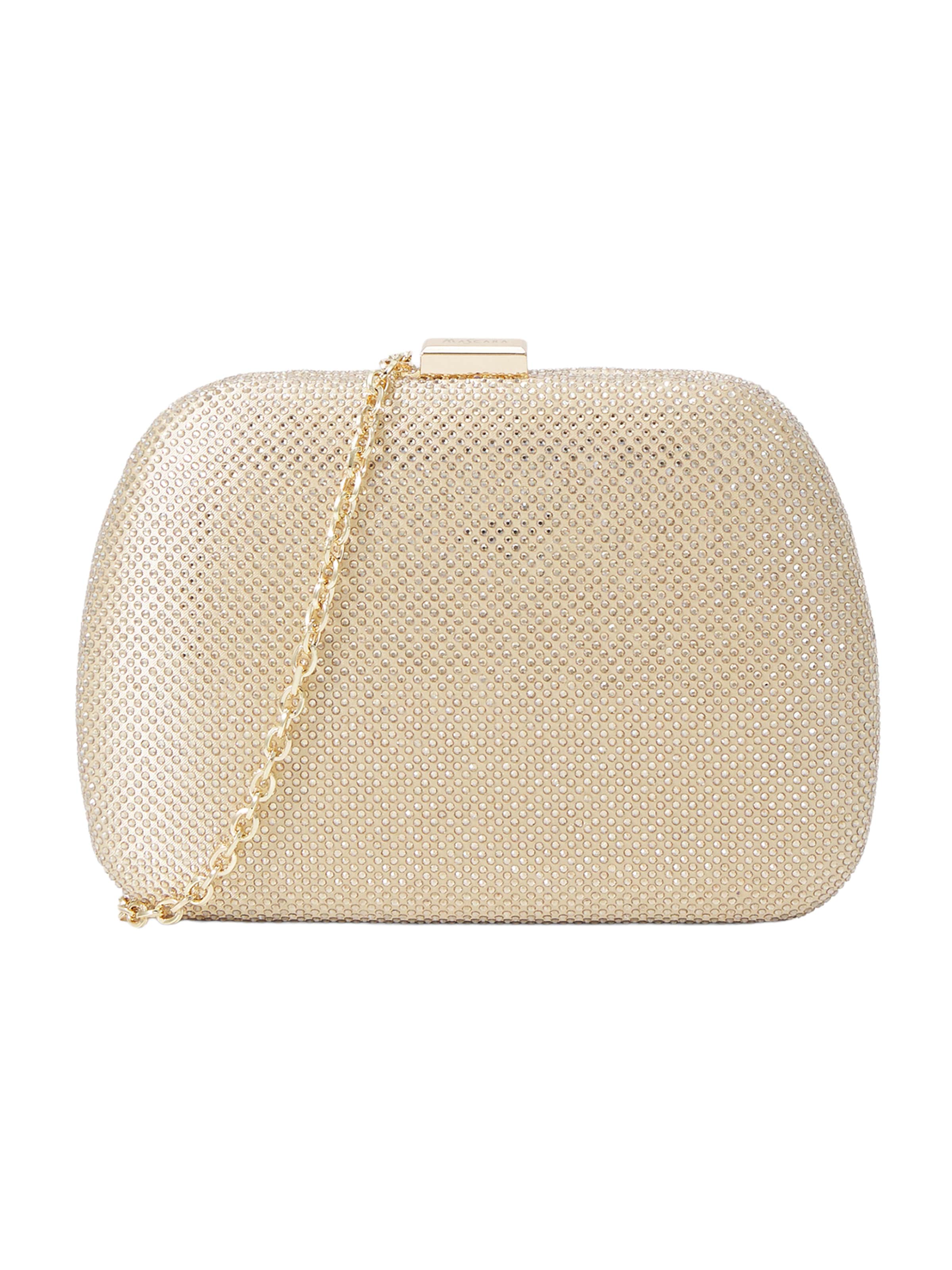 mascara Listová kabelka - Zlatá: predná strana