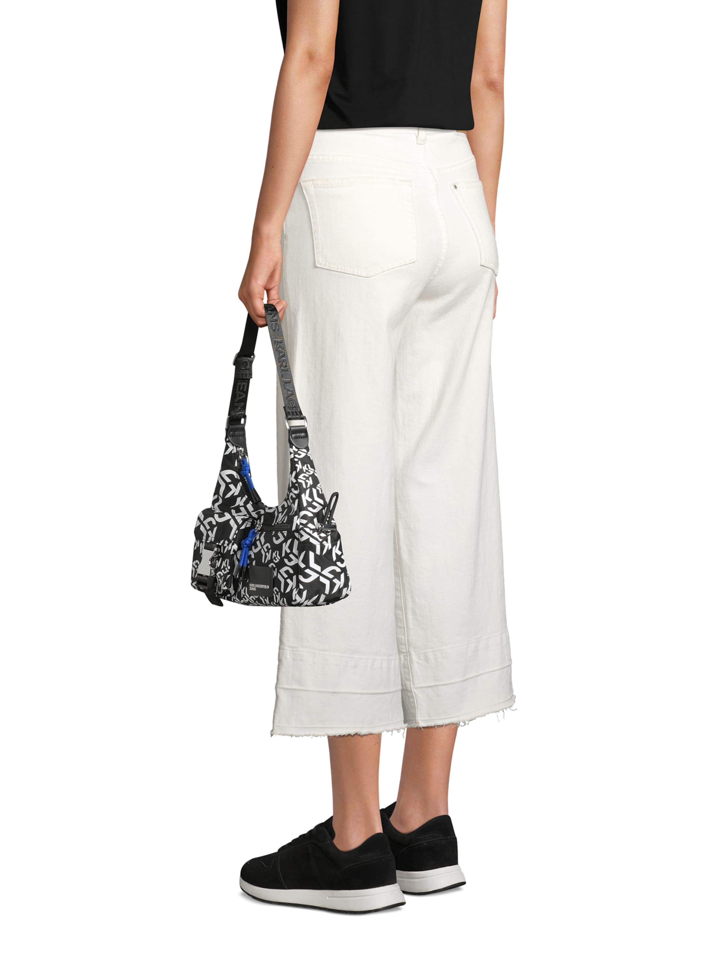 KARL LAGERFELD JEANS Τσάντα ώμου 'STREET' σε μαύρο: μπροστά