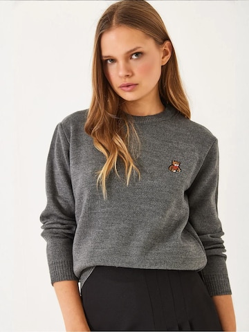 Bianco Lucci - Pullover em cinzento: frente