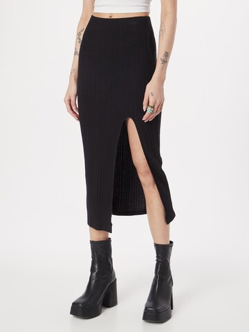 Gina Tricot Rock 'Adela' in Schwarz: Vorderseite