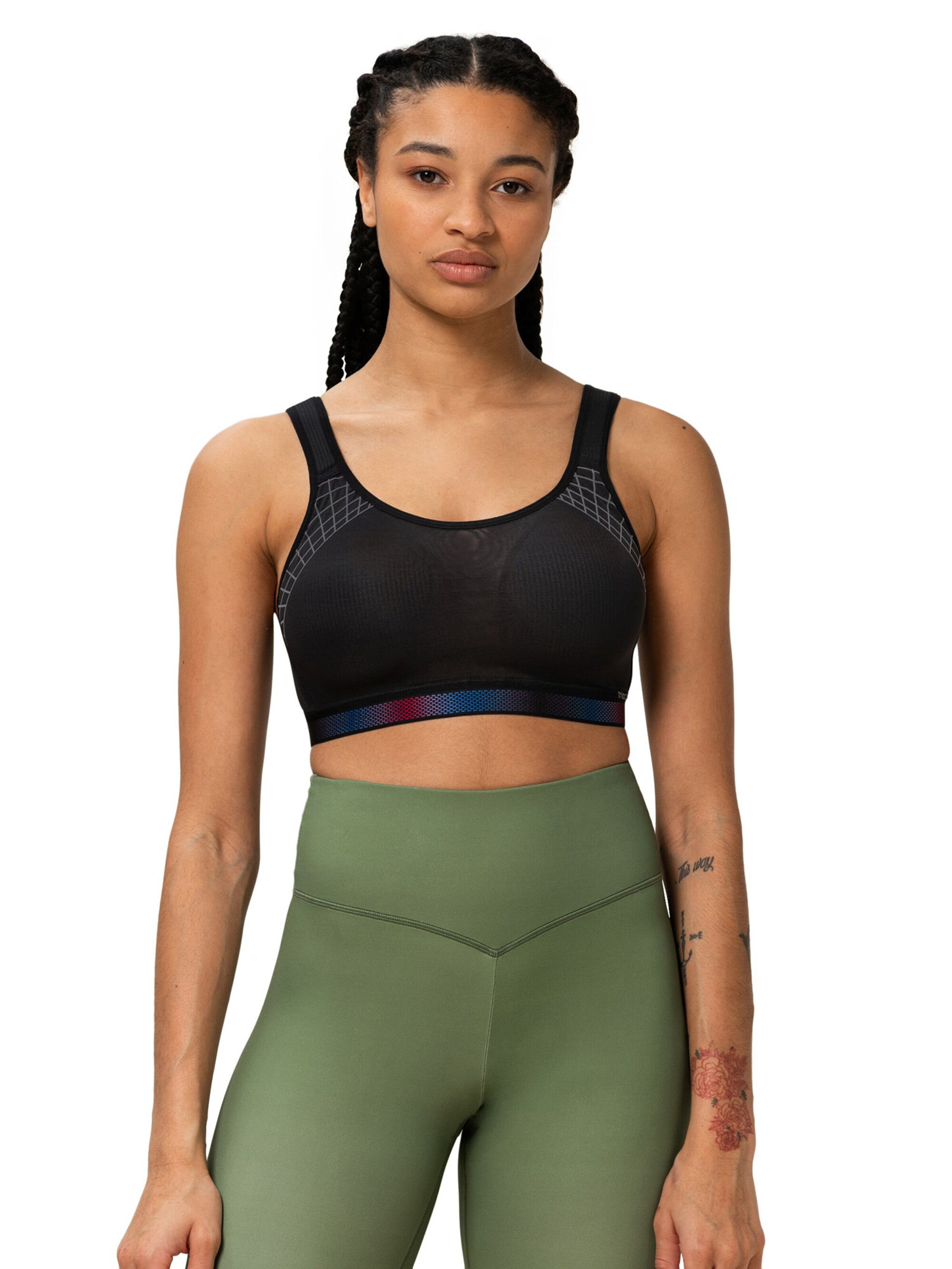 TRIUMPH High support Sport bh ' Triaction Cardio Flow ' in Zwart