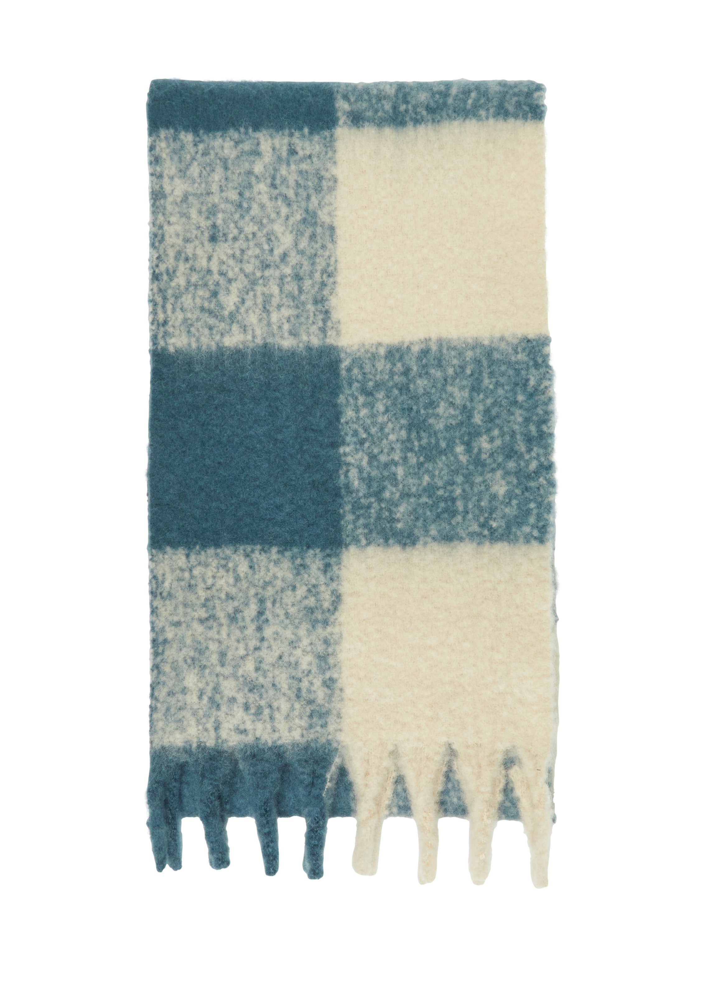 COMMA Scarf in One size in Light beige / Petrol, Item view