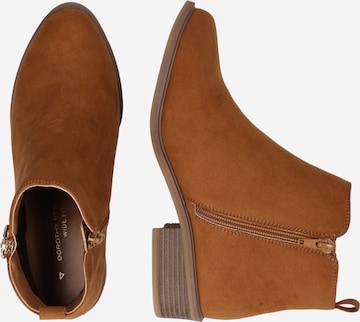 Dorothy Perkins - Botas pelo tornozelo 'Memphis' em castanho