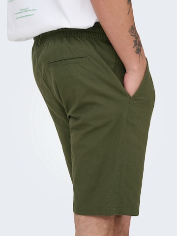 Only & Sons Слим Брюки-чинос 'ONSREID' в Зеленый