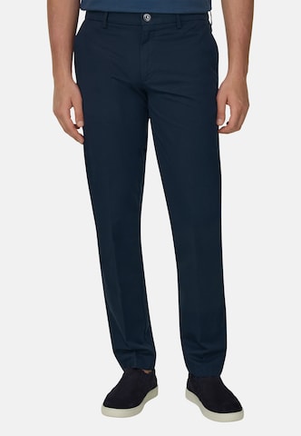 Coupe slim Pantalon chino Boggi Milano en bleu : devant