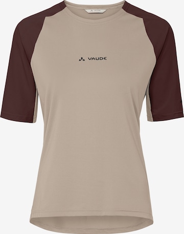 VAUDE Functioneel shirt 'Kuro II' in Beige: voorkant
