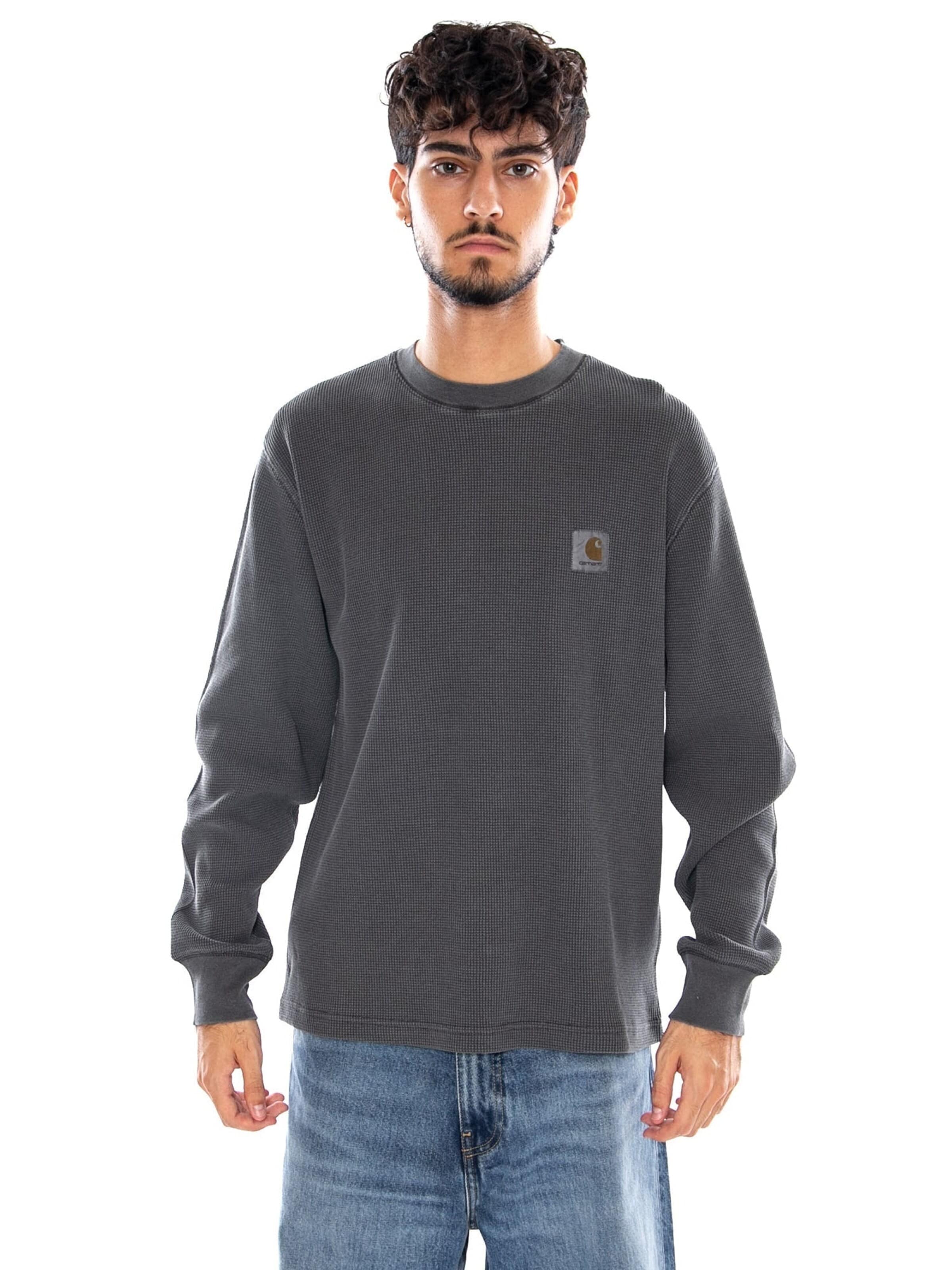 Carhartt WIP Shirt 'VISTA WAFFLE' in Grijs: voorkant