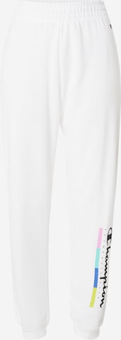 Tapered Pantaloni di Champion Authentic Athletic Apparel in bianco: frontale