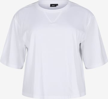 Zizzi Shirts 'Efiona' i hvid: forside
