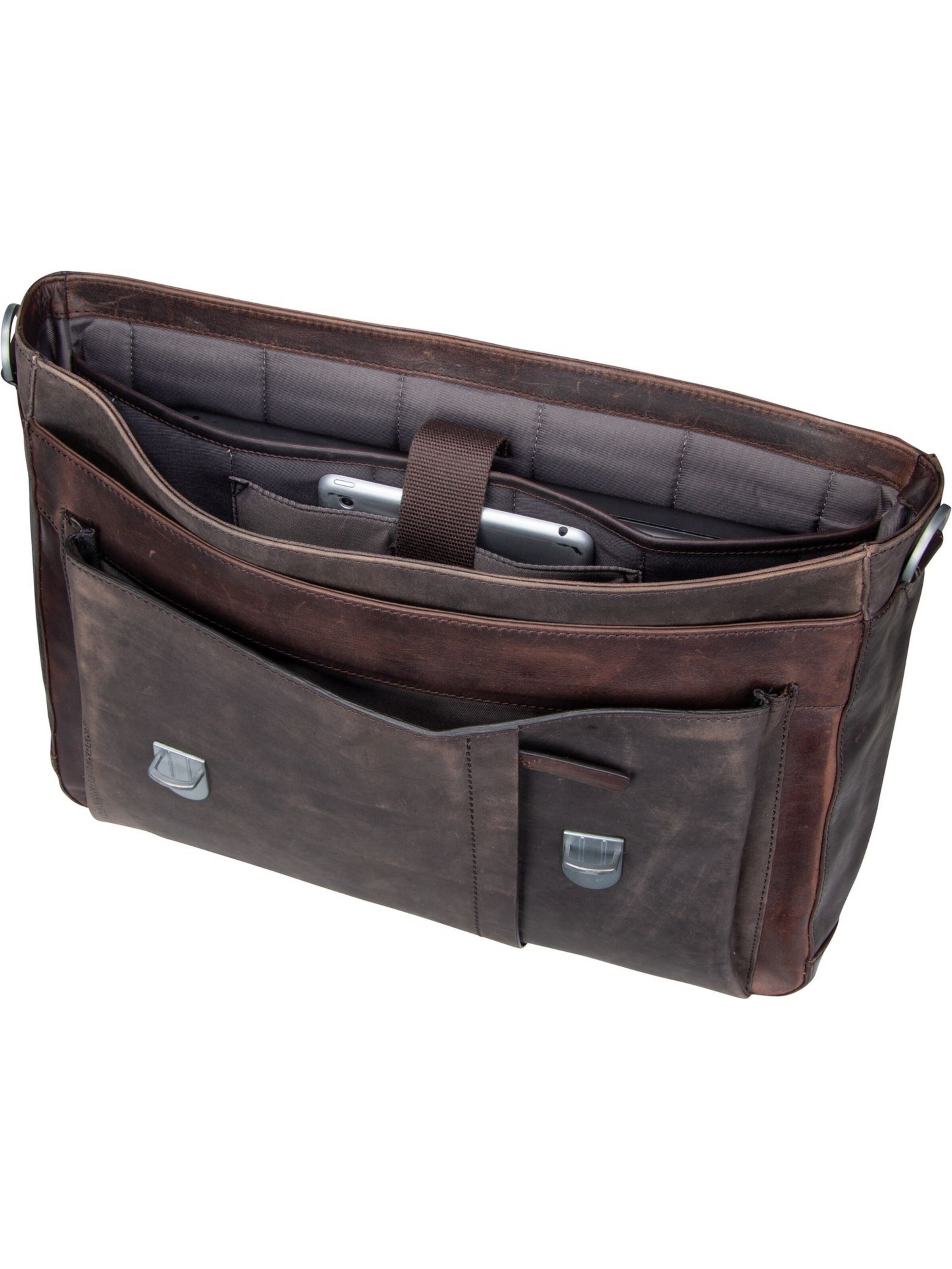 STRELLSON Document Bag in Brown
