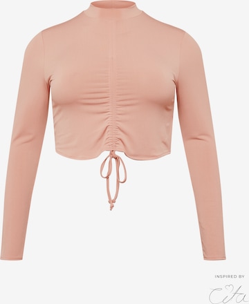 Guido Maria Kretschmer Curvy Shirt 'Kayleen' in Pink: front