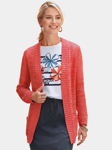 Goldner Knit Cardigan in Red: front