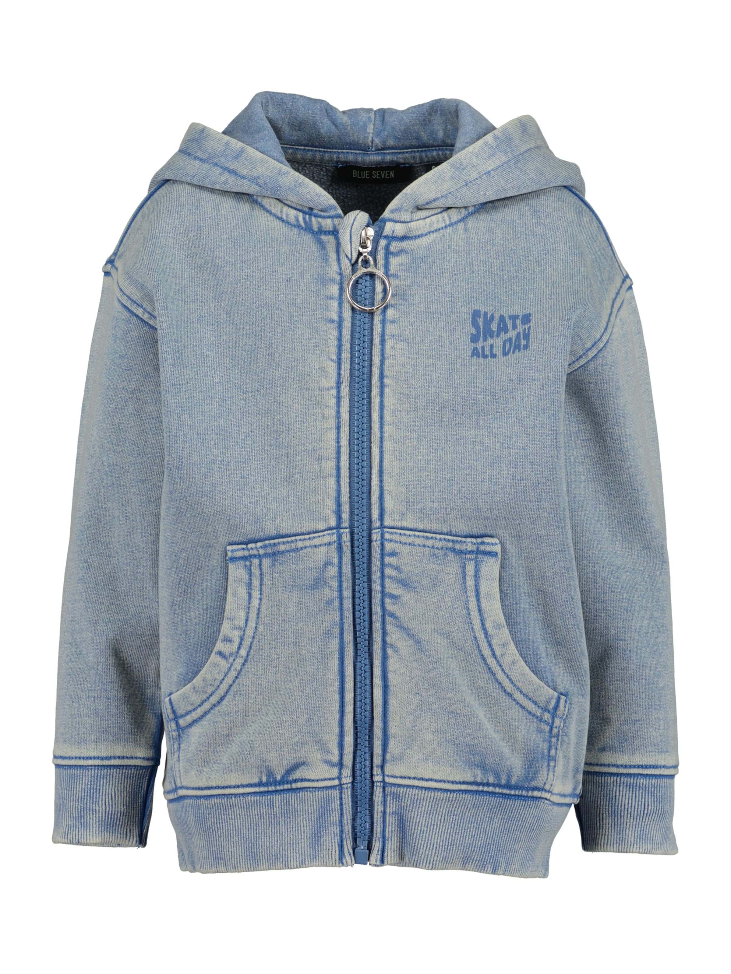 BLUE SEVEN Sweat jacket in Blue: front