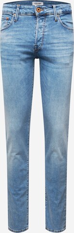 Coupe slim Jean 'Glenn' JACK & JONES en bleu : devant