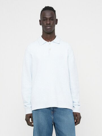 Samsøe Samsøe Pulover 'Nino' | modra barva: sprednja stran