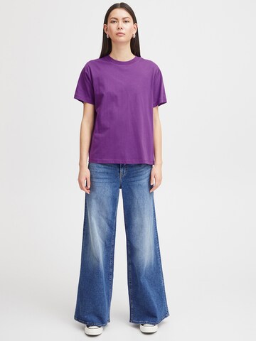 T-shirt 'PALMER' ICHI en violet