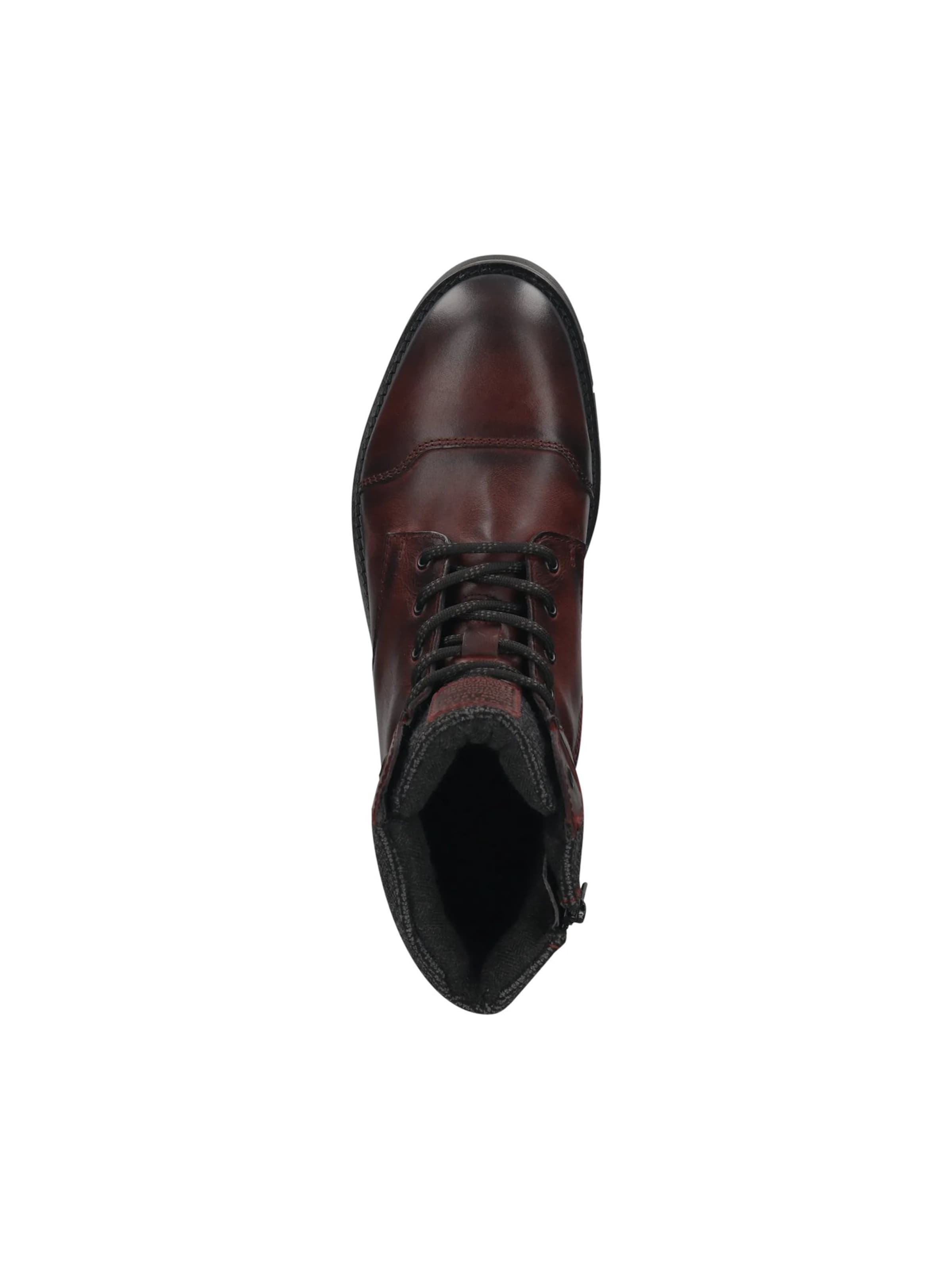 Bottes à lacets bugatti en rouge