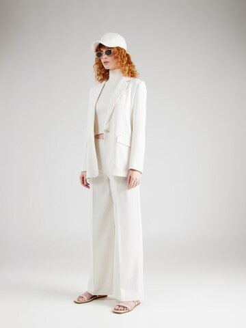 DRYKORN Wide leg Pleated Pants 'BEFORE' in White