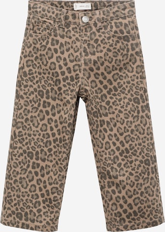 MANGO KIDS Loosefit Farkut värissä ruskea: etupuoli