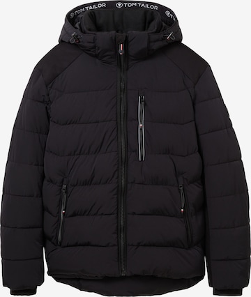 TOM TAILOR Between-Season Jacket in Black: front