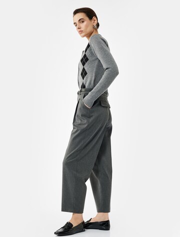 Koton Loose fit Trousers with creases in Grey